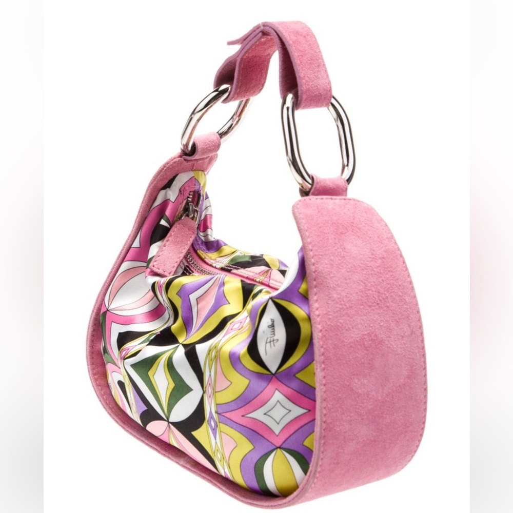 Emilio Pucci Pink and Multicolor Shoulder Bag - Picture 14 of 16
